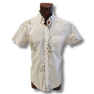 Camisa hawaiana blanca palmera ocean pacific, comprar online, camisa, slim fit