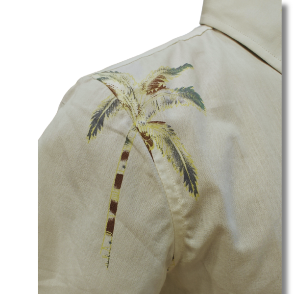 Camisa hawaiana blanca palmera ocean pacific, comprar online, camisa, slim fit