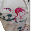 Camisa hawaiana blanca neon flamenco slim fit, comprar online, camisa verano