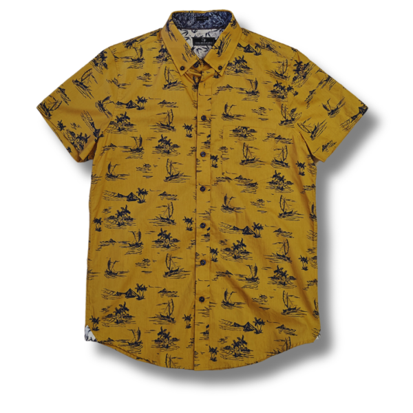 Camisa Hawaiana Mustard Ocean Pacific, Camisa hombre, slim fit, comprar online