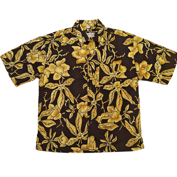 camisa hawaiana barata, fiesta hawaiana, camisa barata, comprar online, camisa fiesta tropical, marron