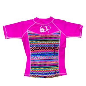 Lycra fucsia ocean pacific niña, comprar online camiseta para el sol, playa, piscina, temporada 2023, calidad, proteccion UV+50