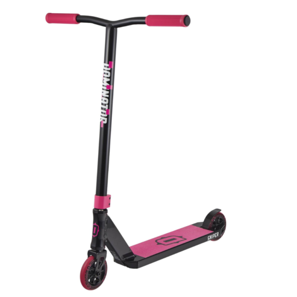 scooter freestyle, patinete trucos, dominator sniper, patinete rosa, skatepark