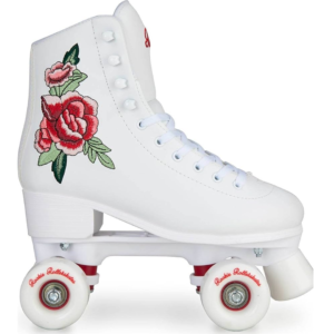 patines rookie rollerskate rosa blanco, comprar patin 4 ruedas
