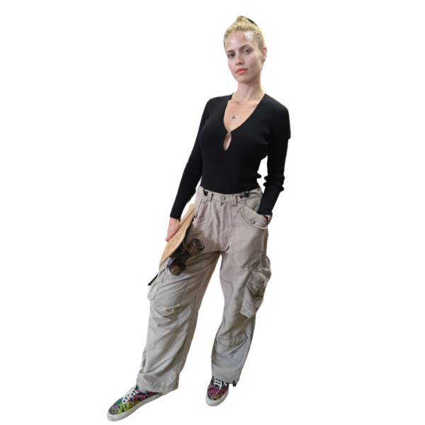 Pantalón cargo mujer, unisex, bolsillos, comprar online