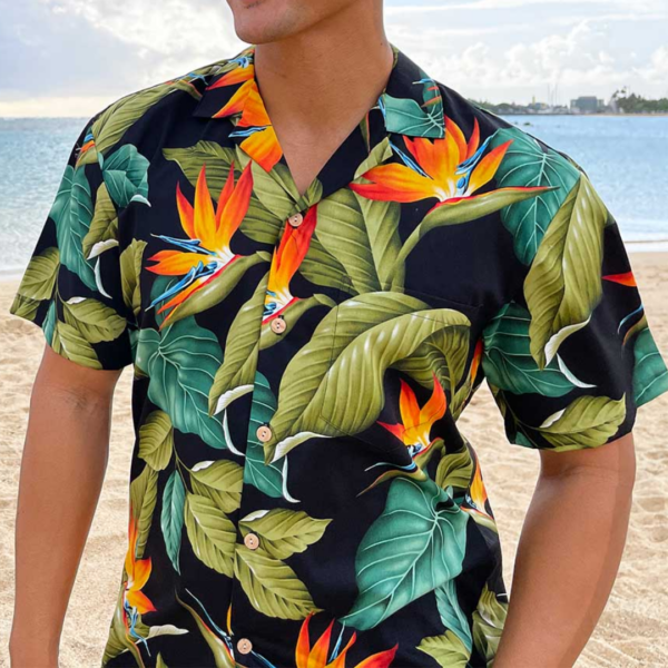 camisa hawaiana, paradise found, camisa 100% algodón, temporada 2024